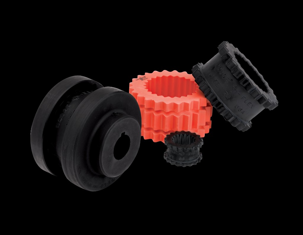 Dodge D-Flex sleeve coupling hubs and elastomer elements