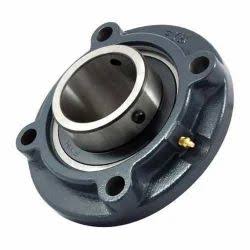 Dodge UCFC round cartridge flange ball bearing unit with setscrew locking